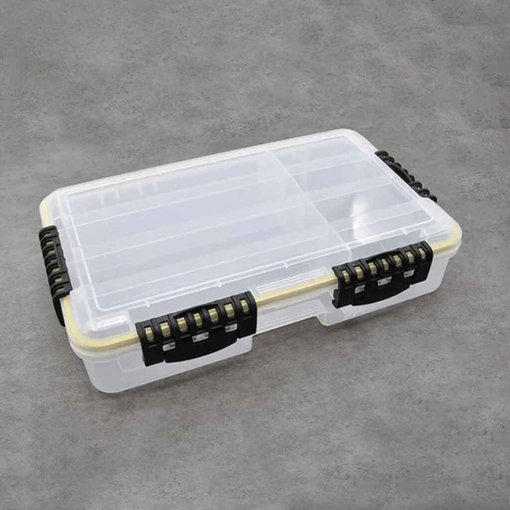 Caja de aparejos de pesca blanca