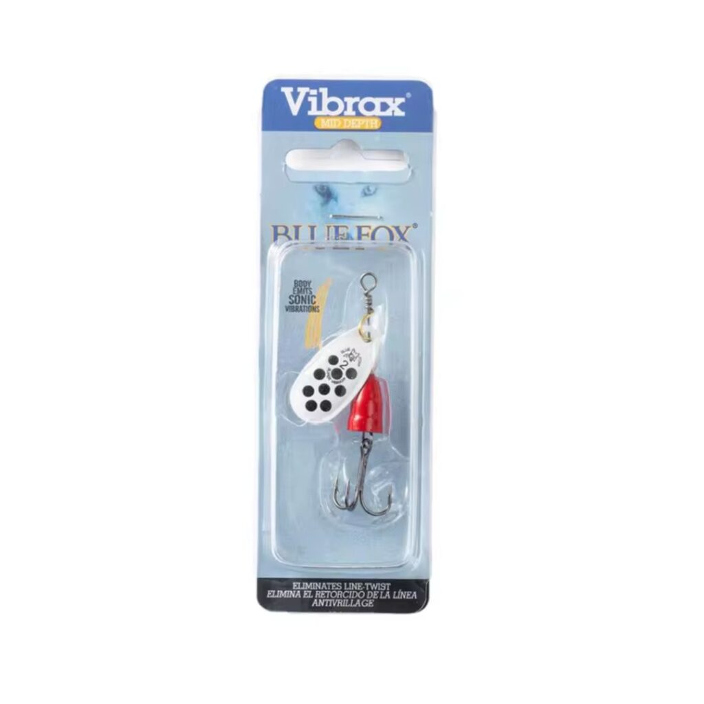 Señuelo spinner Blue Fox 6g nro 2 - Modelo rojo y blanco