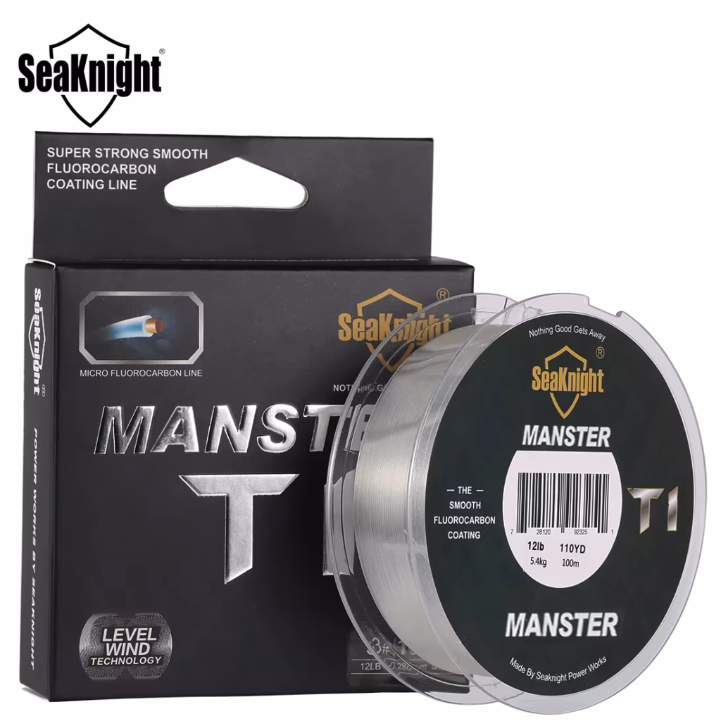 Línea de revestimiento fluorocarbono SeaKnight MANSTER T1 35lbs 15.9kg 100mts
