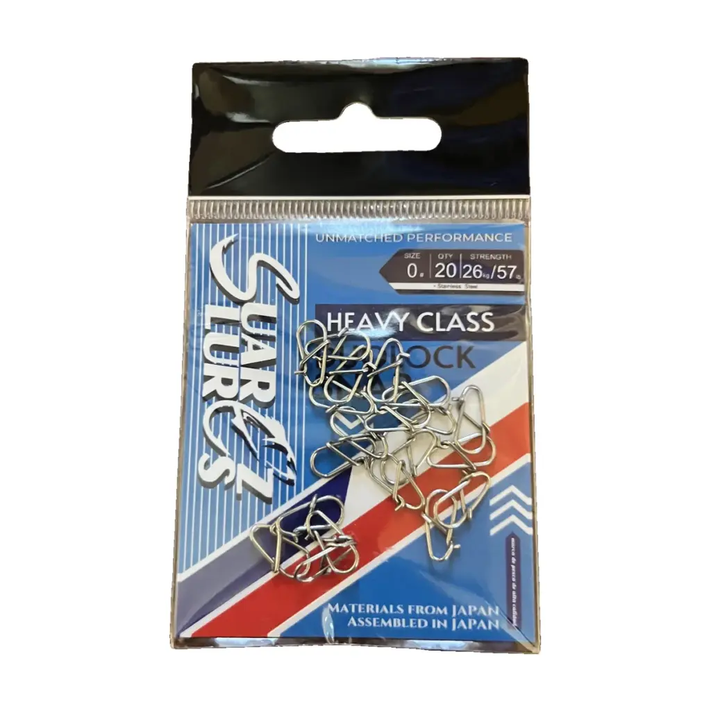 Snap Suarez Lures alta resistencia #0 26kg 57lb - 20 Unidades