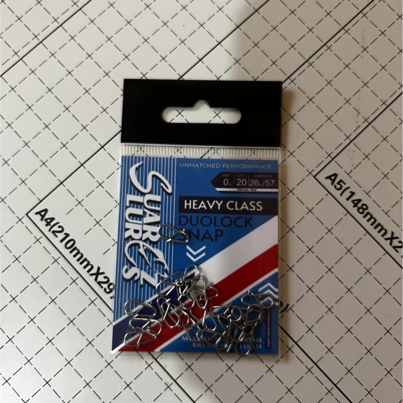 Snap Suarez Lures alta resistencia #0 26kg 57lb - 20 Unidades