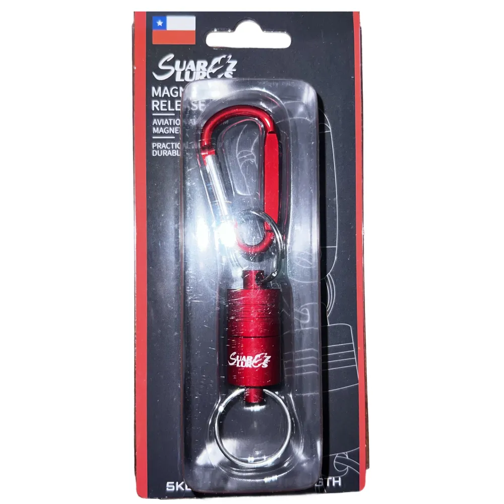 Iman de aluminio Suarez Lures | 5kg carga | Color Rojo