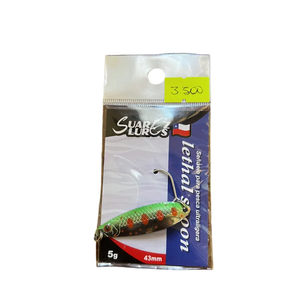 Spoon Suarez Lures 5g 43mm | Verde plata