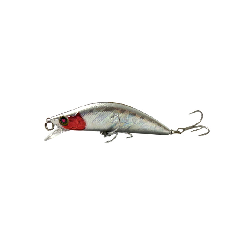 Señuelo BADFISH Dark River 60mm 8.2g – #13 Plata cabeza roja