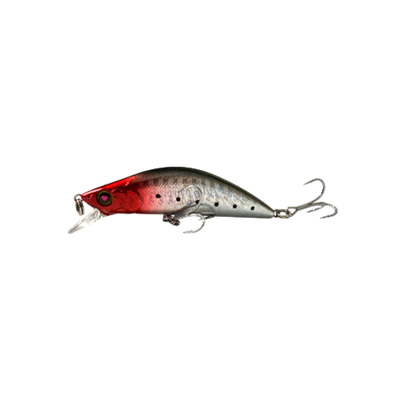 Señuelo BADFISH Dark River 60mm 8.2g – #9 Cabeza roja con pintas