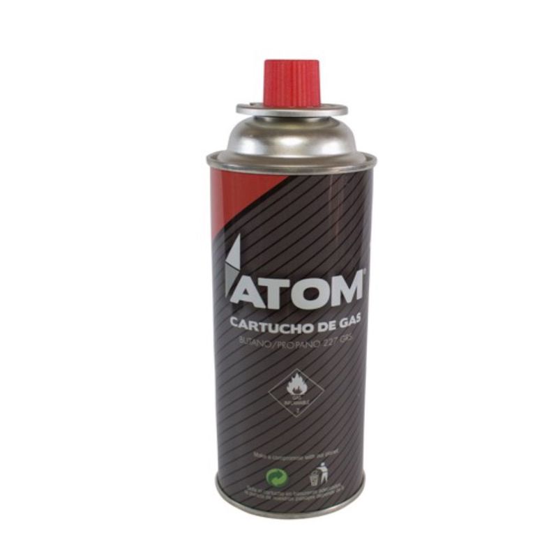 Cartucho de gas butano ATOM 227g
